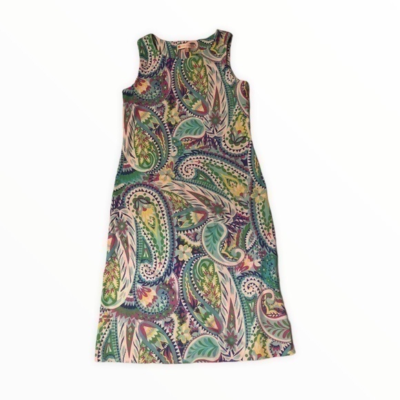 Jude Connally Sleeveless Blue Green Dress S